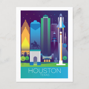 Houston Postcard Postkarte