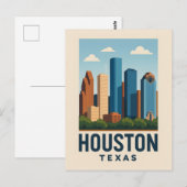 HOUSTON Postcard Postkarte (Vorne/Hinten)
