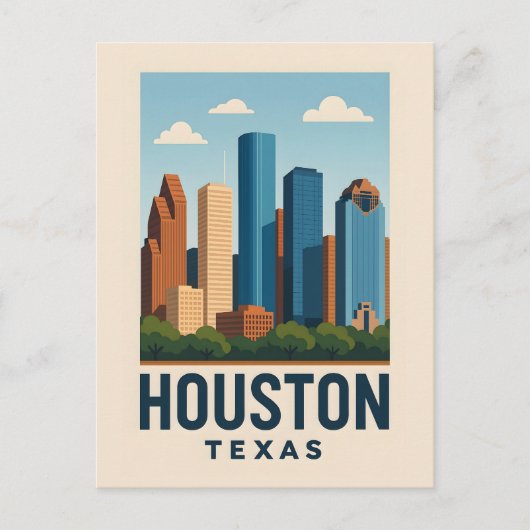 HOUSTON Postcard Postkarte (Vorderseite)