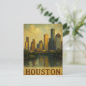 HOUSTON Postcard Postkarte (Stehend Vorderseite)