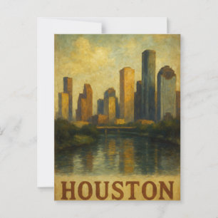 HOUSTON Postcard Postkarte