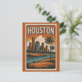 HOUSTON Postcard Postkarte (Stehend Vorderseite)