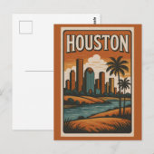 HOUSTON Postcard Postkarte (Vorne/Hinten)