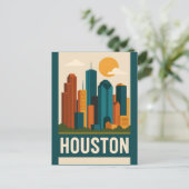 HOUSTON Postcard Postkarte (Stehend Vorderseite)