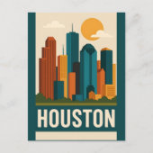 HOUSTON Postcard Postkarte (Vorderseite)