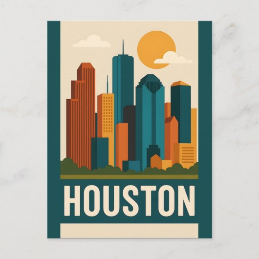 HOUSTON Postcard Postkarte (Vorderseite)