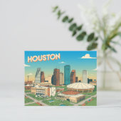 Houston Postcard Postkarte (Stehend Vorderseite)