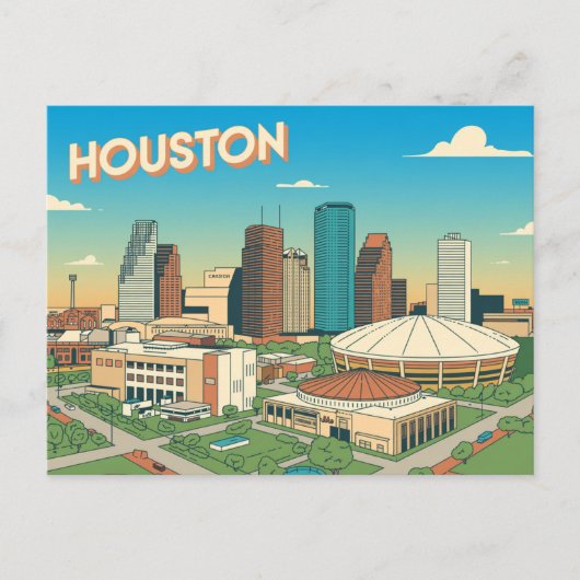 Houston Postcard Postkarte (Vorderseite)