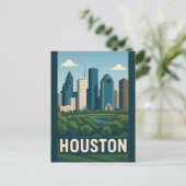 HOUSTON Postcard Postkarte (Stehend Vorderseite)