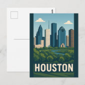 HOUSTON Postcard Postkarte (Vorne/Hinten)