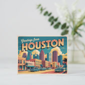 Houston Postcard Postkarte (Stehend Vorderseite)