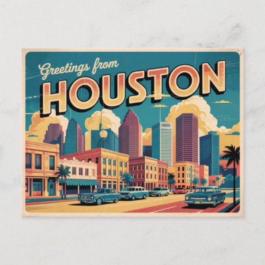 Houston Postcard Postkarte (Vorderseite)