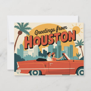 Houston Postkarte