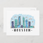 Houston Postkarte (Vorne/Hinten)