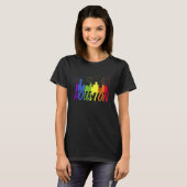 Houston Pride Skyline Pride Parade Houston T-Shirt (Vorne ganz)