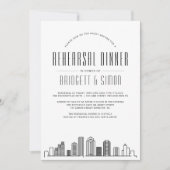 Houston Probe Dinner | Skyline Invite Einladung (Vorderseite)