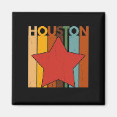 HOUSTON Retro Vintag Magnet (Vorne)
