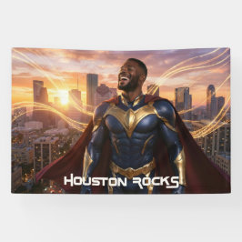 HOUSTON ROCK - TEXAS BANNER