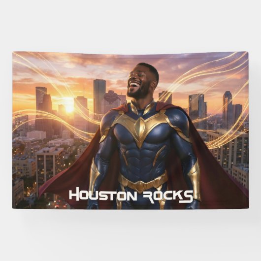 HOUSTON ROCK - TEXAS BANNER (Horizontal)