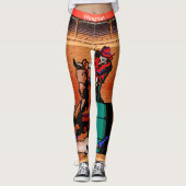 Houston-Rodeo-Cowgirl-Fass, das Leggings läuft (Vorderseite)
