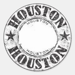 Houston Runder Aufkleber