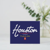 Houston Script Postkarte (Stehend Vorderseite)