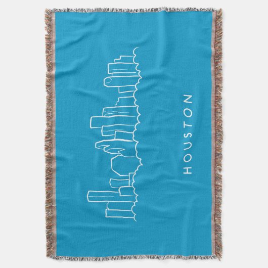 Houston-Skyline Decke (Vorderseite Vertikal)