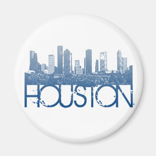 Houston-Skyline-Entwurf Magnet