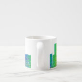 Houston-Skyline Espressotasse (Rückseite)