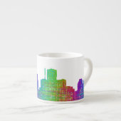 Houston-Skyline Espressotasse (Vorderseite Rechts)