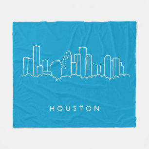 Houston-Skyline Fleecedecke