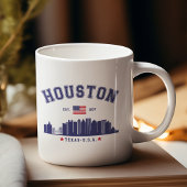 Houston Skyline in Modern Style Kaffeetasse
