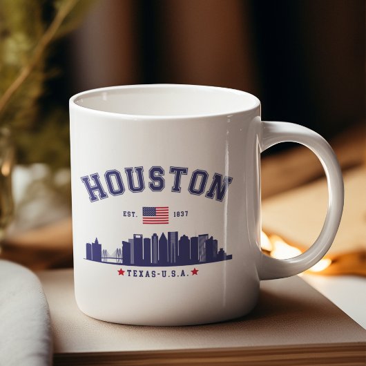 Houston Skyline in Modern Style Kaffeetasse