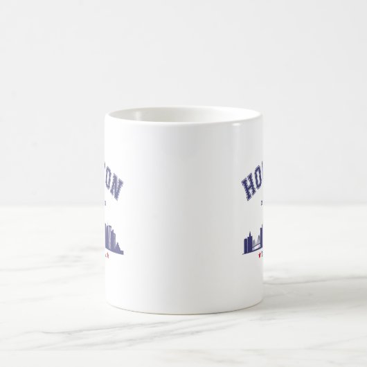 Houston Skyline in Modern Style Kaffeetasse (Mittel)