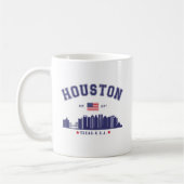 Houston Skyline in Modern Style Kaffeetasse (Links)