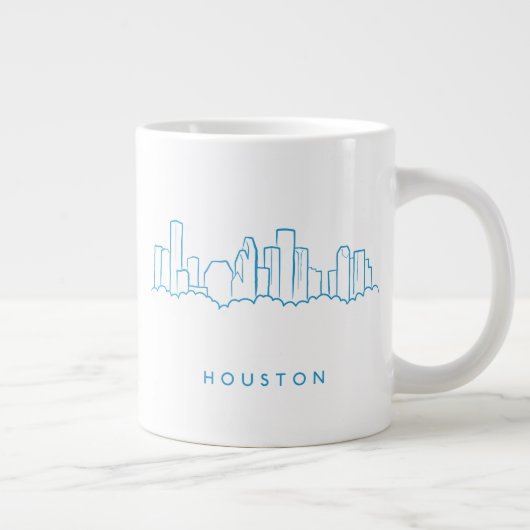 Houston Skyline Jumbo-Tasse (Rechts)