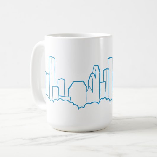 Houston-Skyline Kaffeetasse (Vorderseite Links)