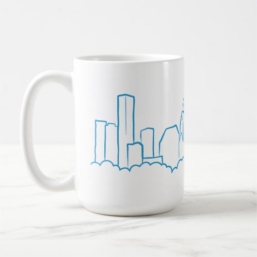 Houston-Skyline Kaffeetasse (Links)