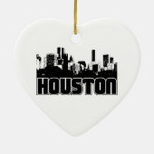 Houston-Skyline Keramik Ornament (Hinten)