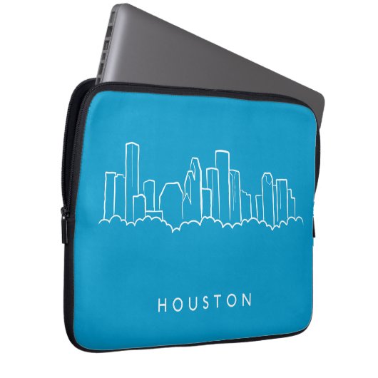 Houston-Skyline Laptopschutzhülle (Vorne Rechts)