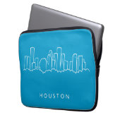 Houston-Skyline Laptopschutzhülle (Vorderseite Links)