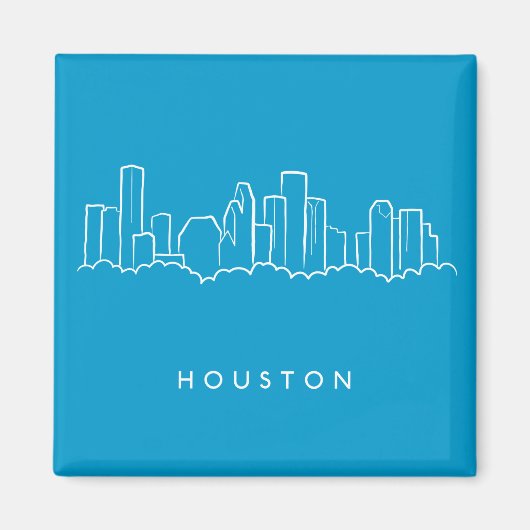 Houston Skyline Magnet (Vorne)