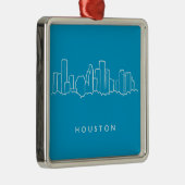 Houston-Skyline Ornament Aus Metall (Rechts)