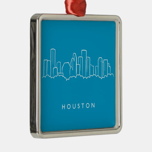 Houston-Skyline Ornament Aus Metall (Rechts)