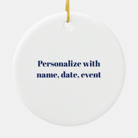 Houston Skyline Patchwork Keramik Ornament (Hinten)