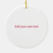 Houston Skyline Patchwork Keramik Ornament (Hinten)