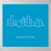 Houston Skyline Poster (Vorne)