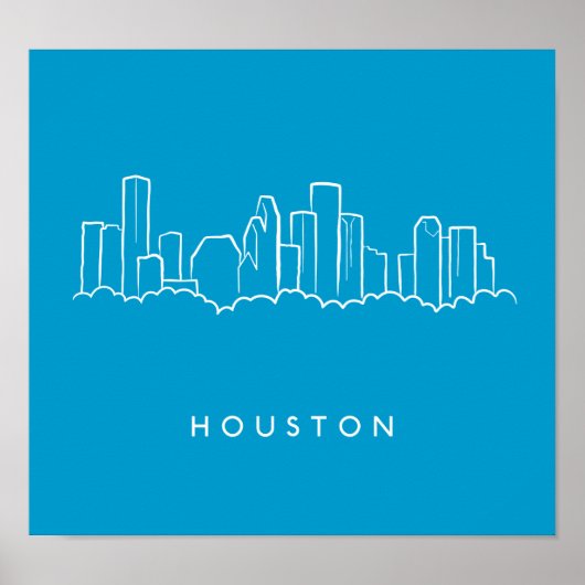 Houston Skyline Poster (Vorne)