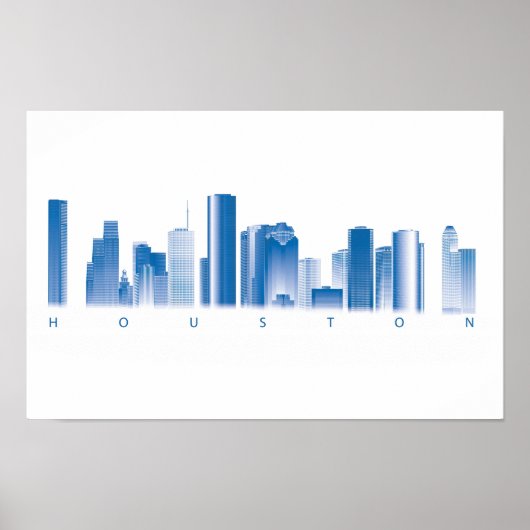 Houston Skyline Poster (Vorne)