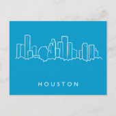 Houston Skyline Postkarte (Vorderseite)
